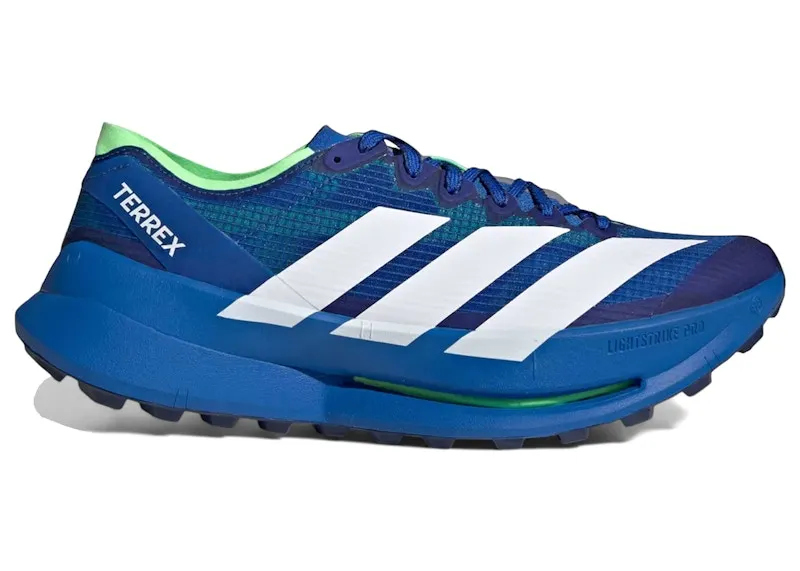 adidas Terrex Agravic Speed Ultra 2 Trail Blue White Lime Burst (JR9100)