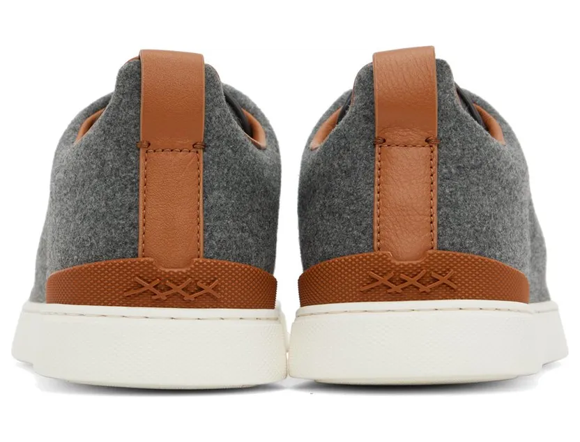 ZEGNA Gray & Brown Triple Stitch SGI (LHUTE-S5005Z) (2)