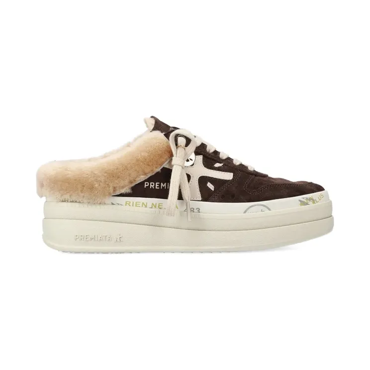 Premiata Mocil 7851M lammy met plateauzool “Brown” (MICOL7851M)