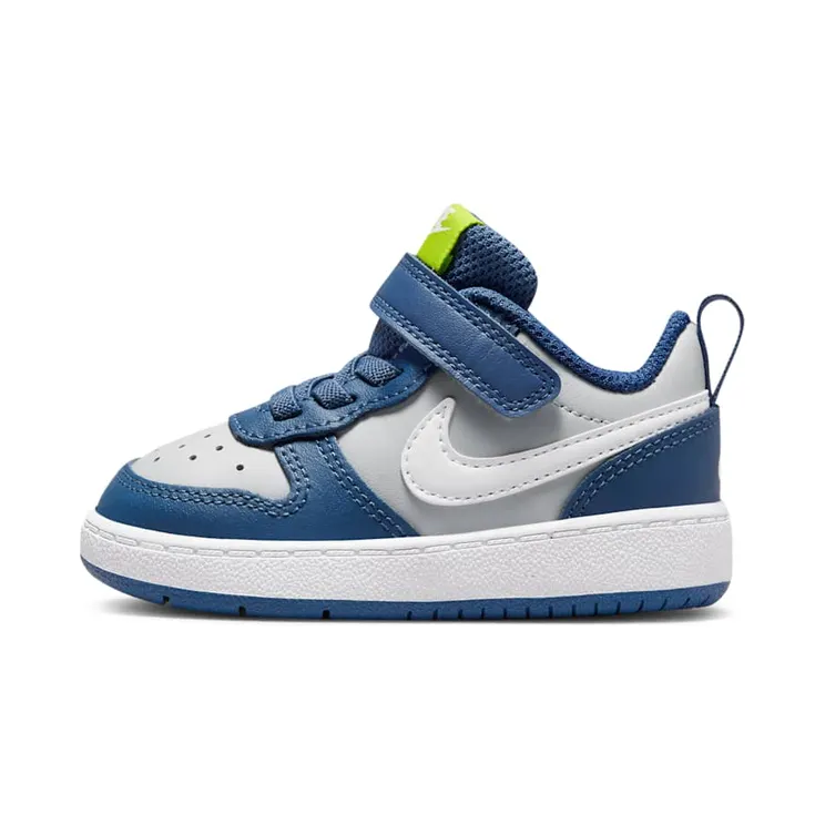 Nike Court Borough Low 2 “Grey Fog / Mystic Navy / Atomic Green / White” (BQ5453-016)