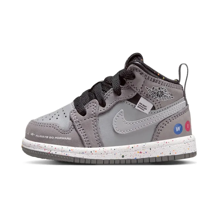 Air Jordan One Mid Gunsmoke / Matte Silver / Black (FZ1208-001)