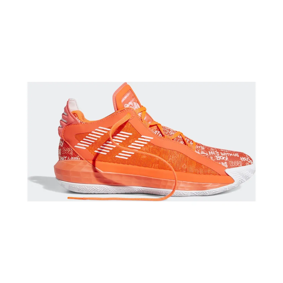 adidas Dame 6 Solar Red White Solar Red/Cloud White/Solar Red (FU6808)
