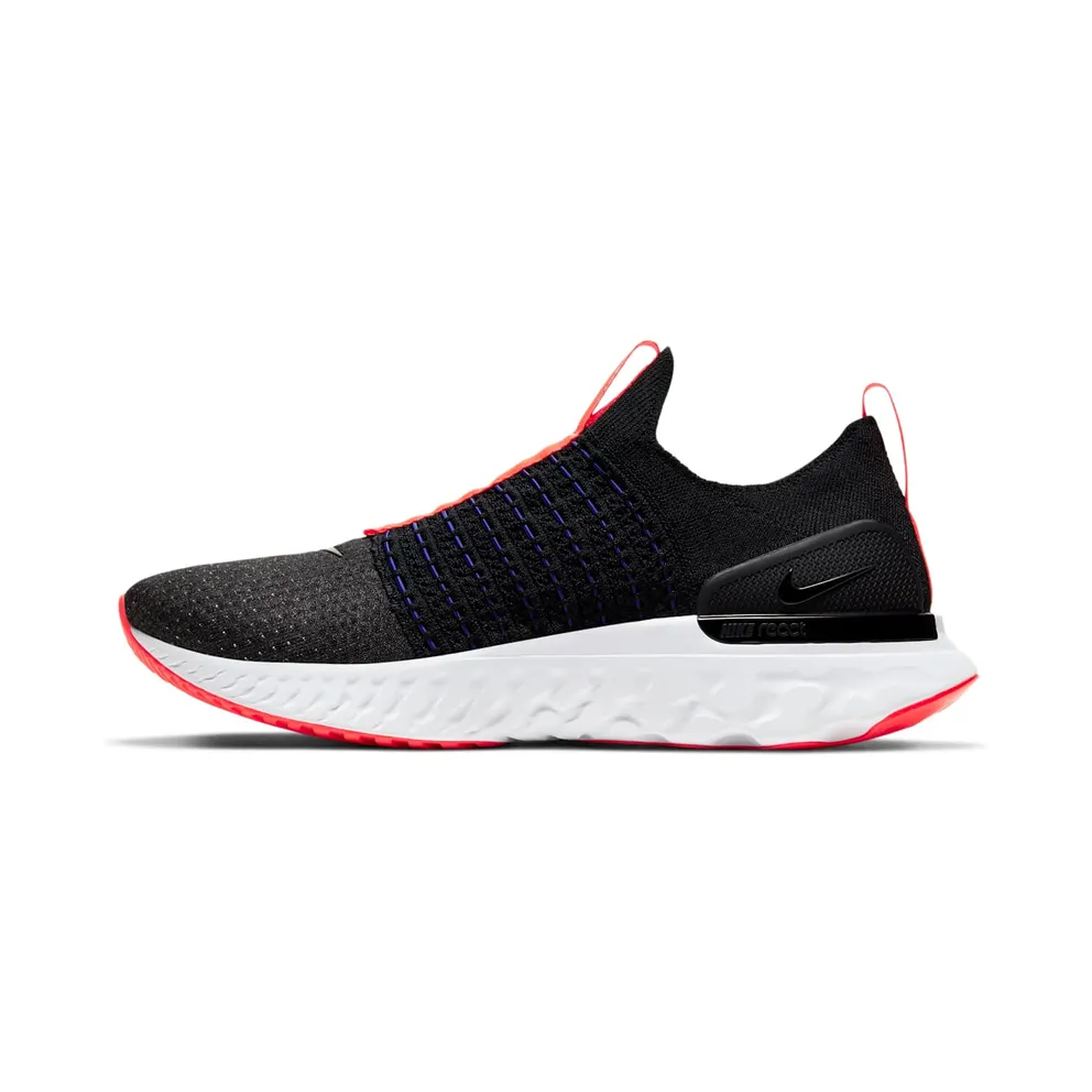 Nike React Phantom Run Flyknit 2 Black Bright Crimson (DD8352-001)