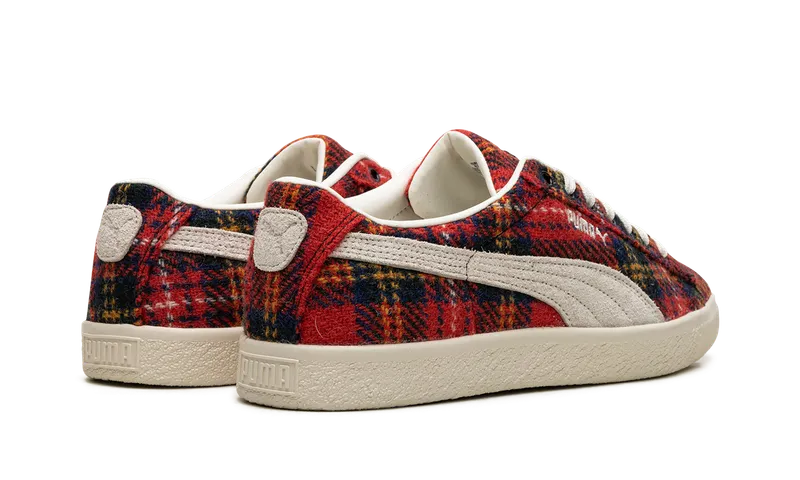 Puma SUEDE VTG HARRIS TWEED “FROSTED IVORY / RED” (393219-01)