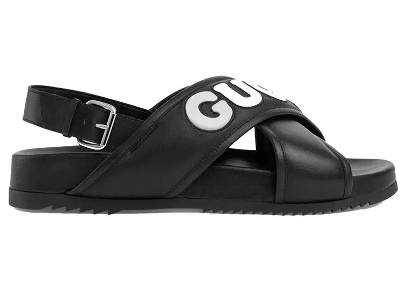 Gucci Crossover Sandals Black (742024 AABYS 1365)