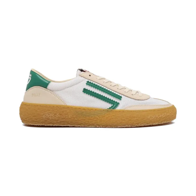 Puraai Polly logo-stripe sneakers – Beige (PU405P067)