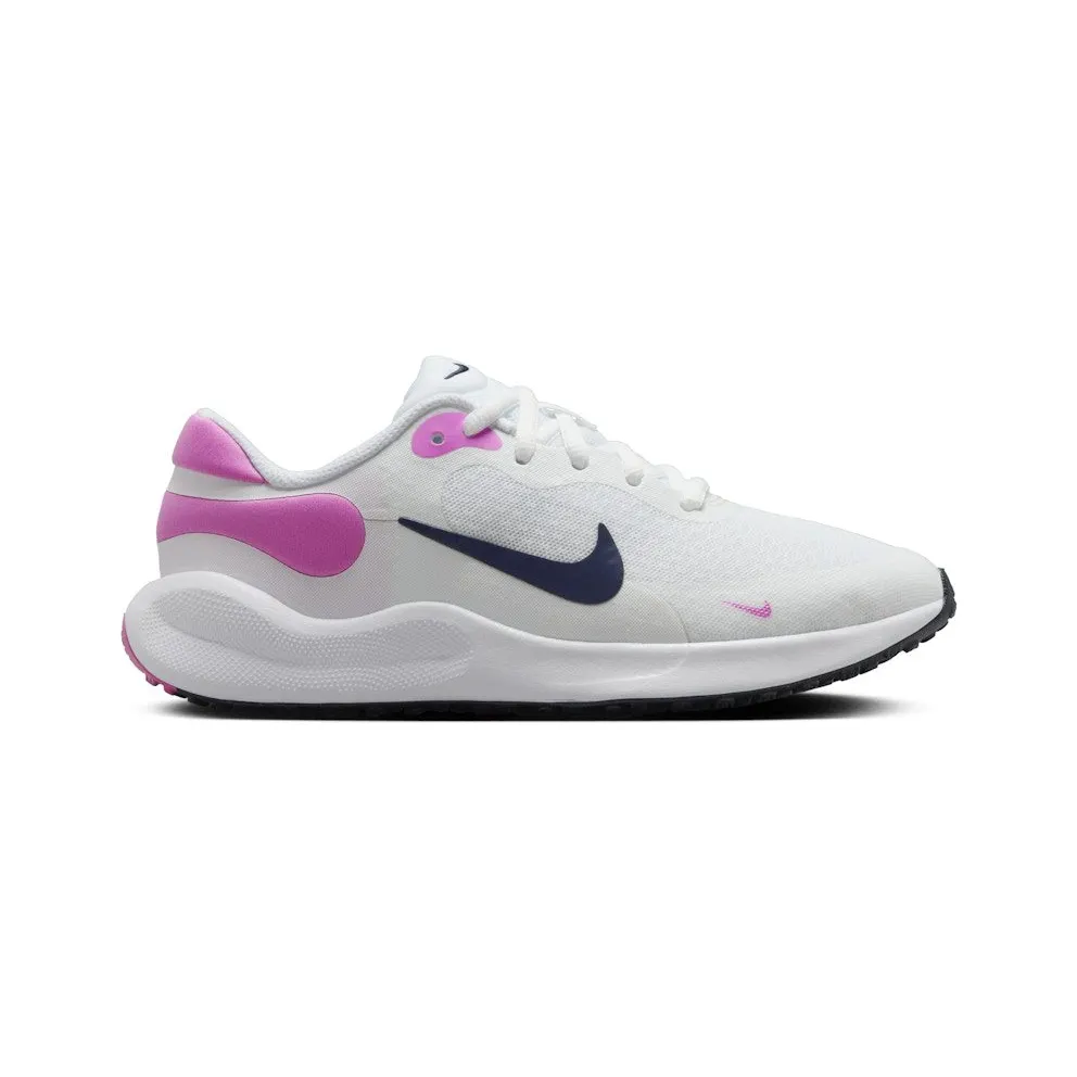 Nike Revolution 7 White Playful Pink Midnight Navy (FB7689-103)