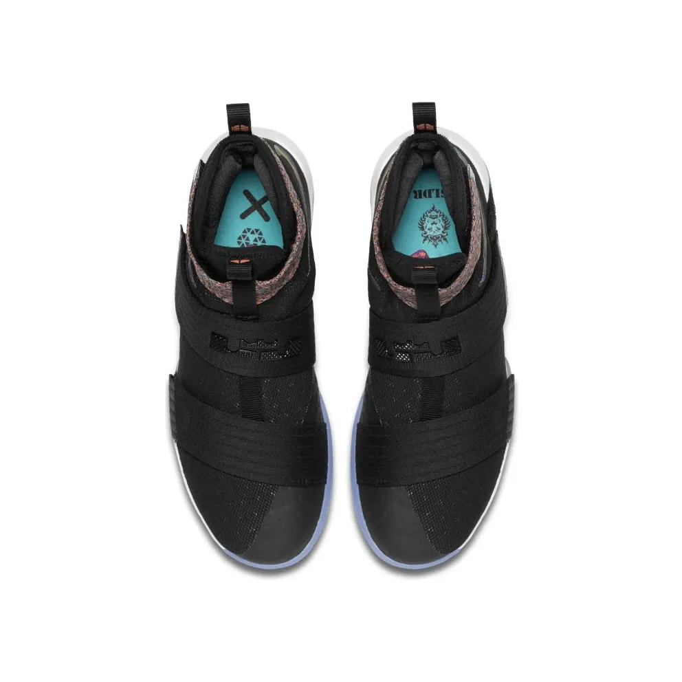 Nike LeBron Zoom Soldier 10 Unlimited Black/Total Orange-Cosmic Purple-Hyper Jade (844374-085)