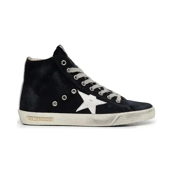 Golden Goose Francy Sneakers in midnight blue and white GWF00113F000322/S_GOLDE-50517_500-40