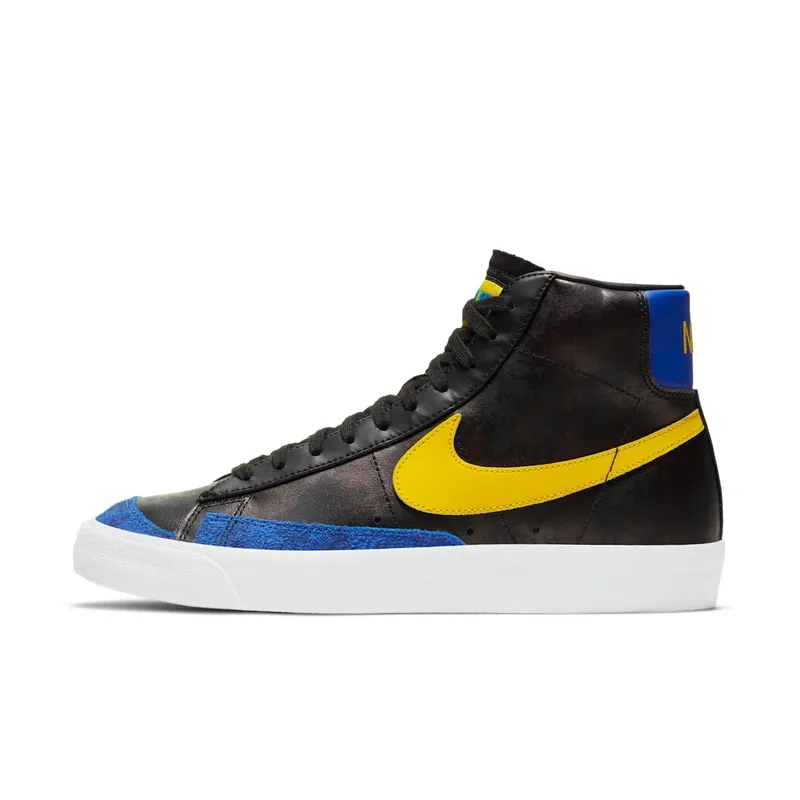 Nike Blazer Mid Peace, Love & Basketball Black/Speed Yellow-Game Royal-White (DC1414-001)