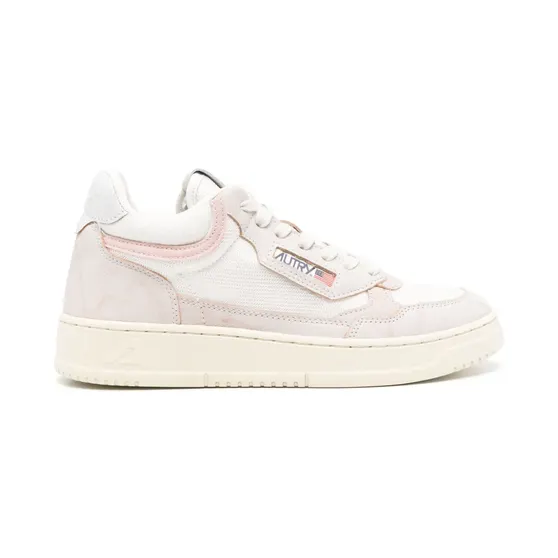Autry Open Mini leren “White” (AOMWCE23)
