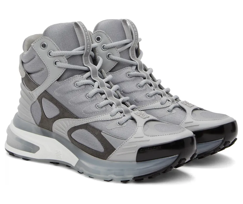 Givenchy Grey GIV 1 TR High Sneakers (BH005YH144) (4)
