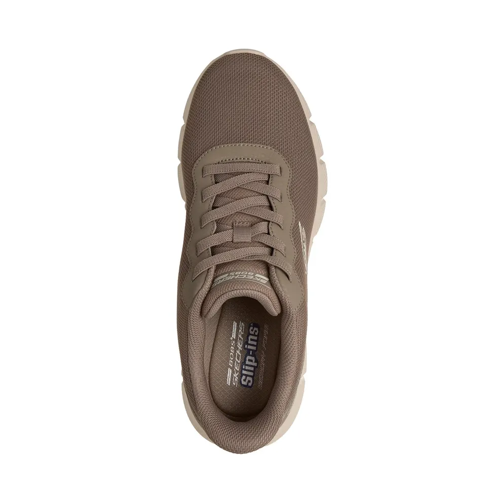Skechers Slip-ins: BOBS Sport B Flex – Glacial Edge Sneaker Donker Taupe