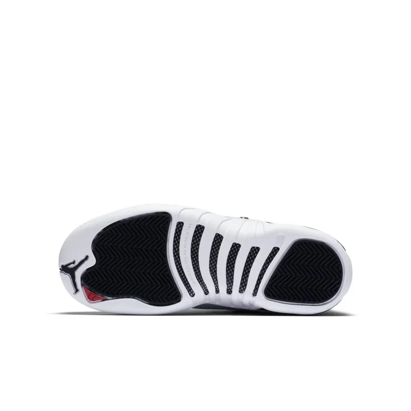 Jordan 12 Retro Low Playoffs (GS) Black/Varsity Red-White-Metallic Silver (308305-004)