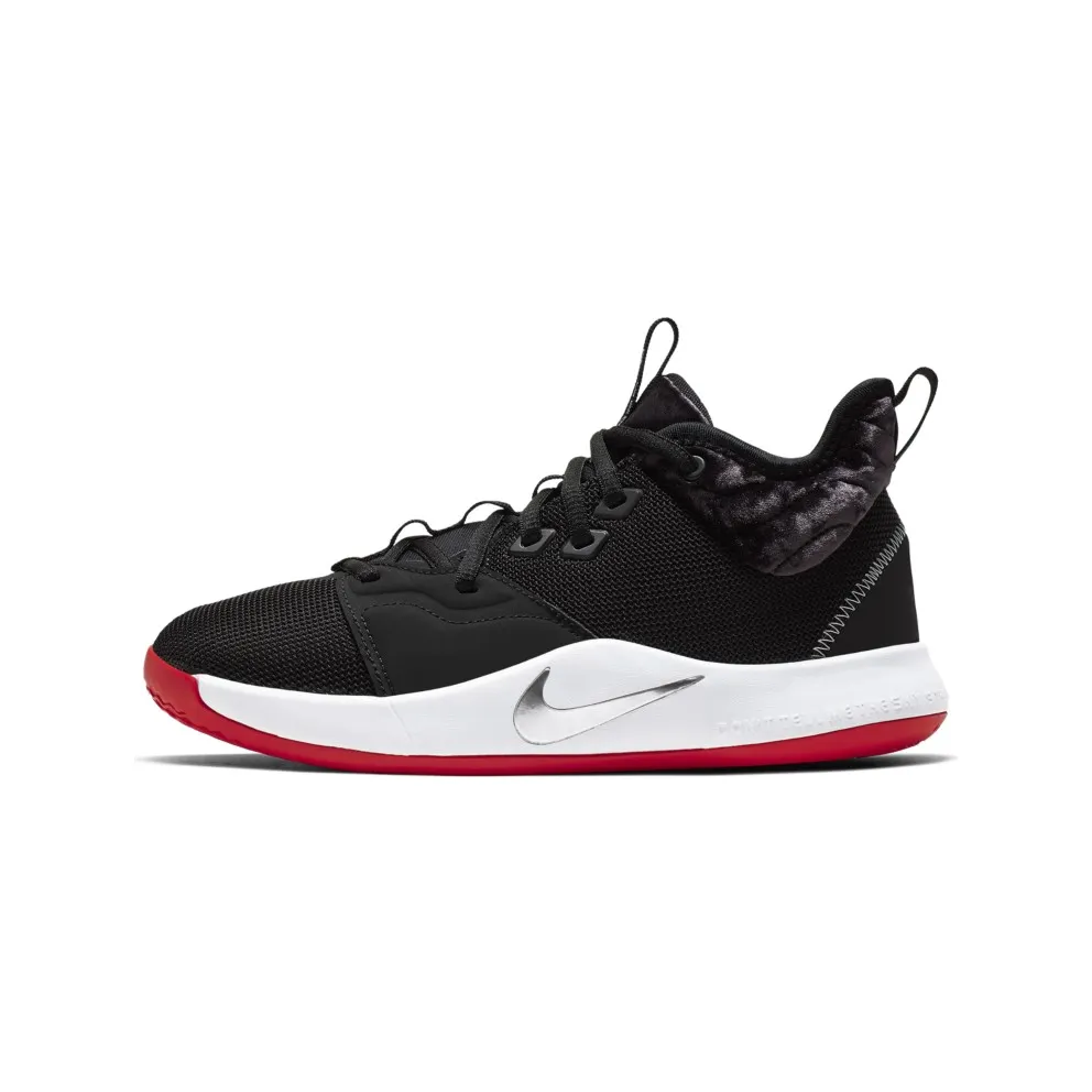 Nike PG 3 Velour Bred (GS) Black/White-University Red (AQ2462-016)