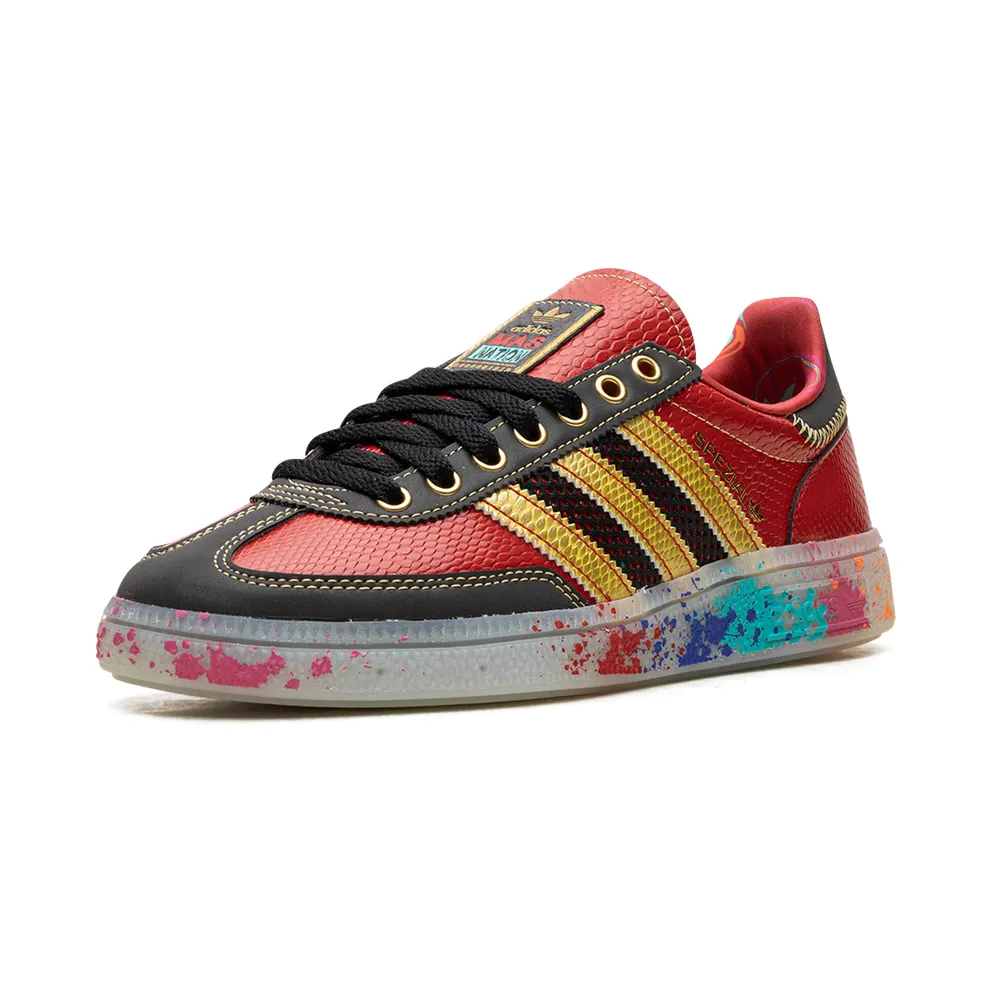 Adidas Handball Spezial “S.E.E.D. – Scarlet Gold Paint Splatter” (ID8617)