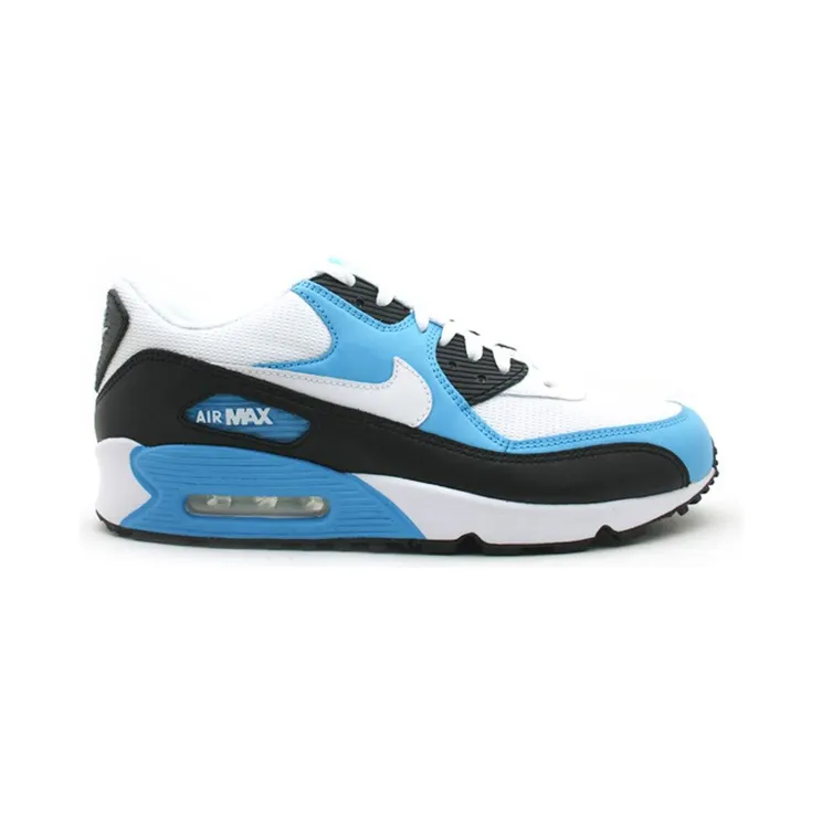 Nike Air Max 90 Leather White Vivid Blue (302519-116)