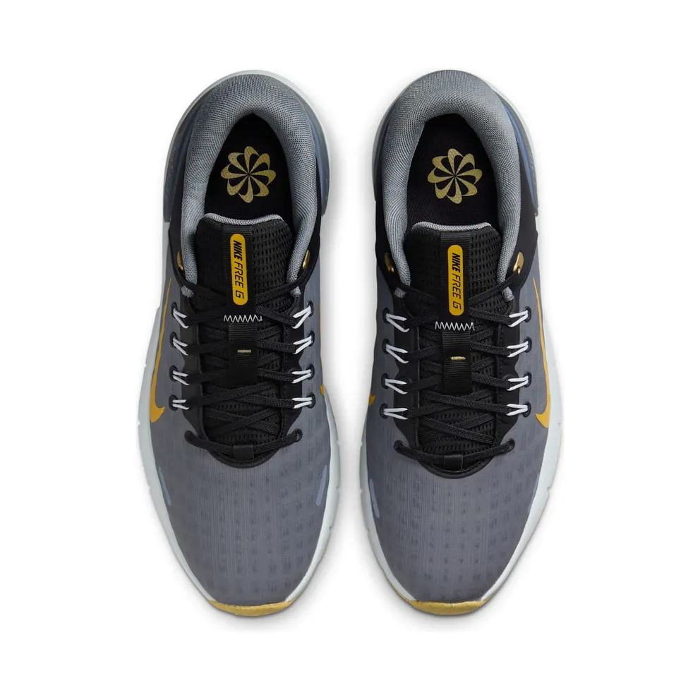 Nike Free Golf Next Nature “Black Cool Grey Pure Platinum Infinite Gold” (FN0332-003)