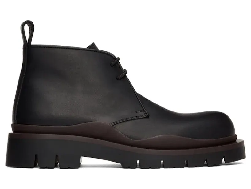 Bottega Veneta Tire Desert Boot Black Fondant (667074VBS501314)