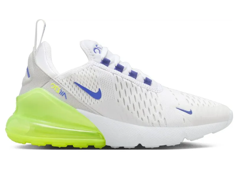 Nike Air Max 270 White Volt Photon Dust Astronomy Blue (HJ9237-100)
