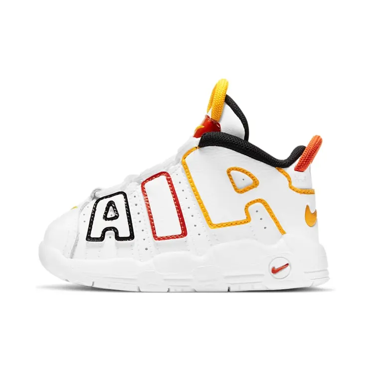 Nike Air More Uptempo Rayguns “White / Team Orange / Black / University Gold” (DD9287-100)