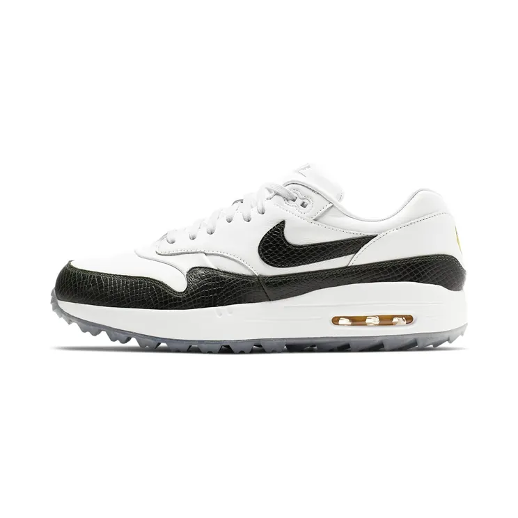Nike Air Max 1 Golf Masters “White / Chrome / Opti Yellow / Fir” (BQ4804-100)
