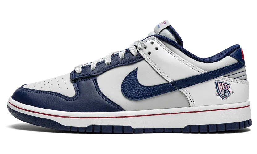 Nike Dunk Low Brooklyn Nets (GS) – “White / College Navy / Cool Grey” (DO6288-001)