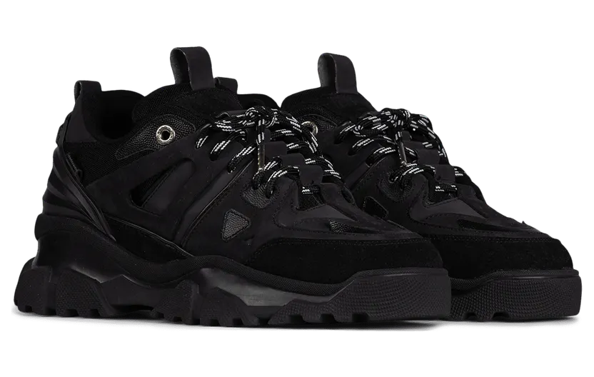 Mason Garments Genova 2 Leather/Nubuck/Suede/Mesh/Reflective Black (NOS-5B)
