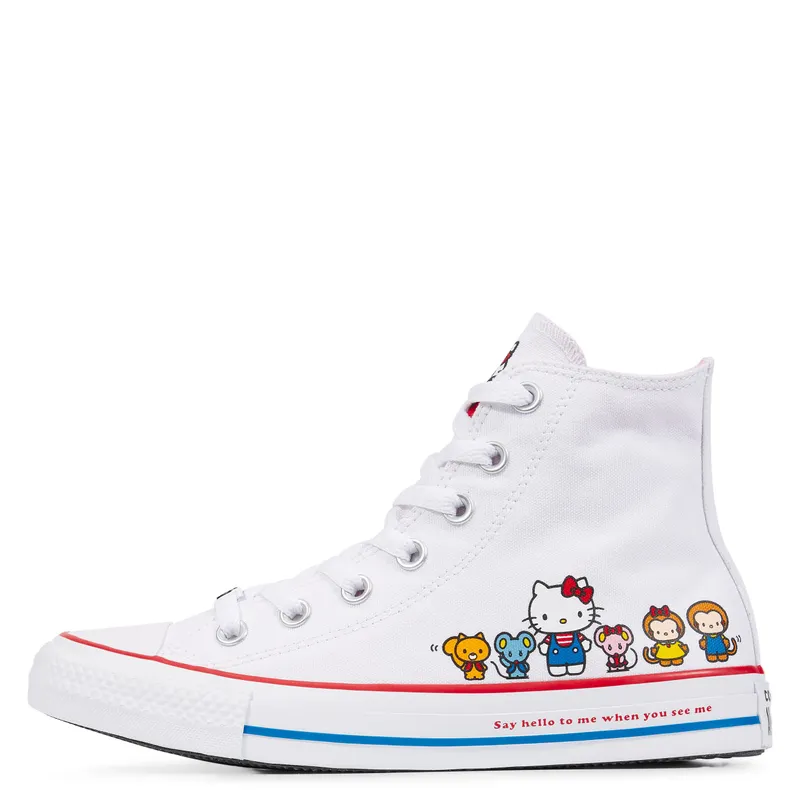 Converse Chuck Taylor All-Star Hi Hello Kitty White White/Prism Pink-White (162944C)