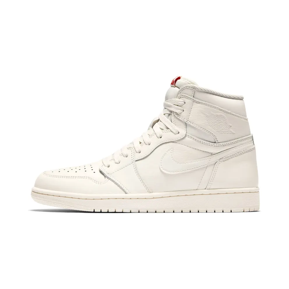 Air Jordan 1 Retro High OG Sail University Red (555088-114)