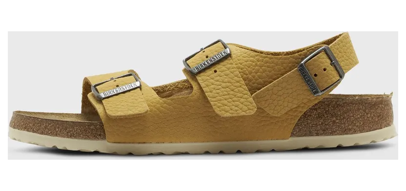 Birkenstock Milano Nubuck Leather Cascade Brown / Black