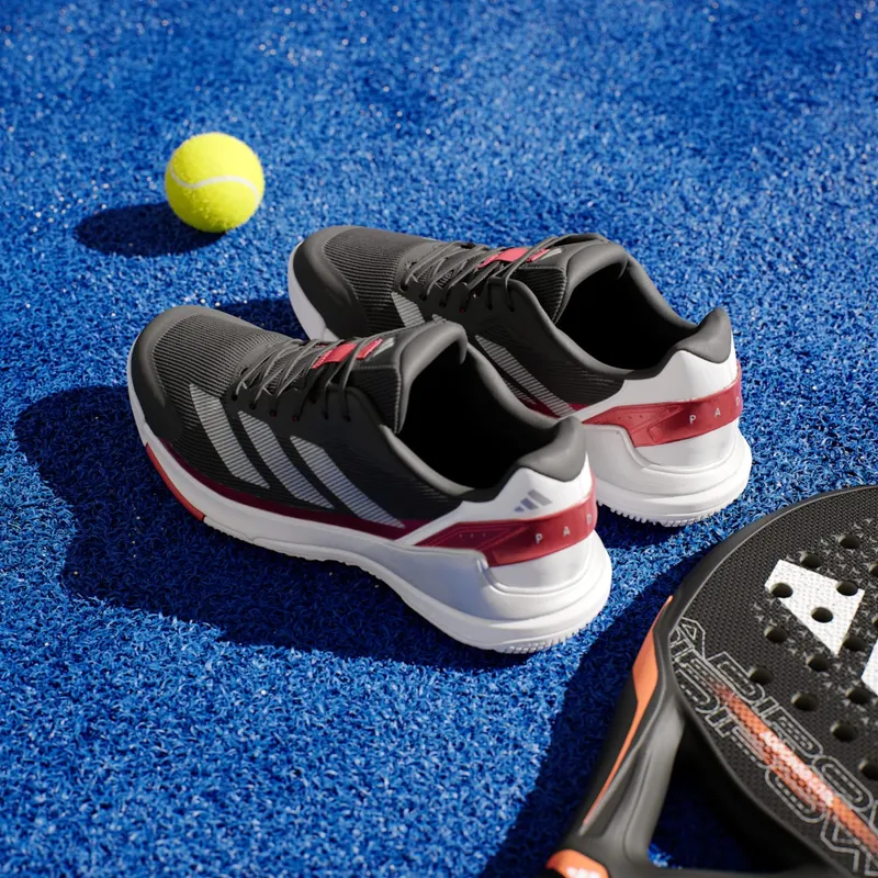 Adidas Crazyquick Padel Core Black / Silver Metallic / Lucid Red (JP9591)