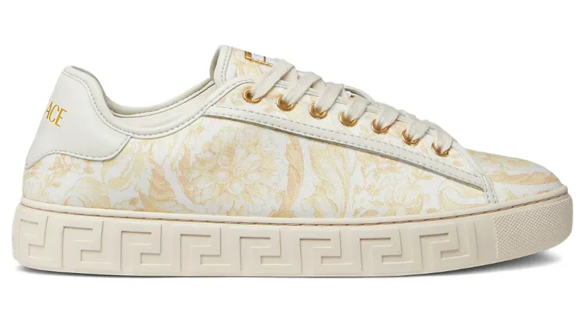 Versace Greca sneakers met print – Beige (10135681A17170)