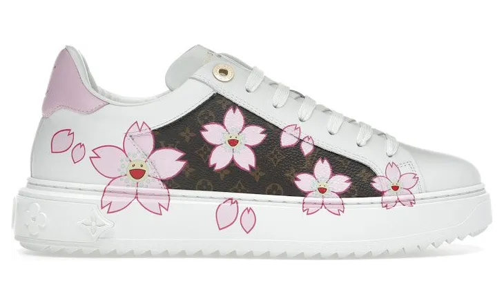Louis Vuitton x Takashi Murakami Timeout Sneaker Cherry Blossom White (1AGWOL)