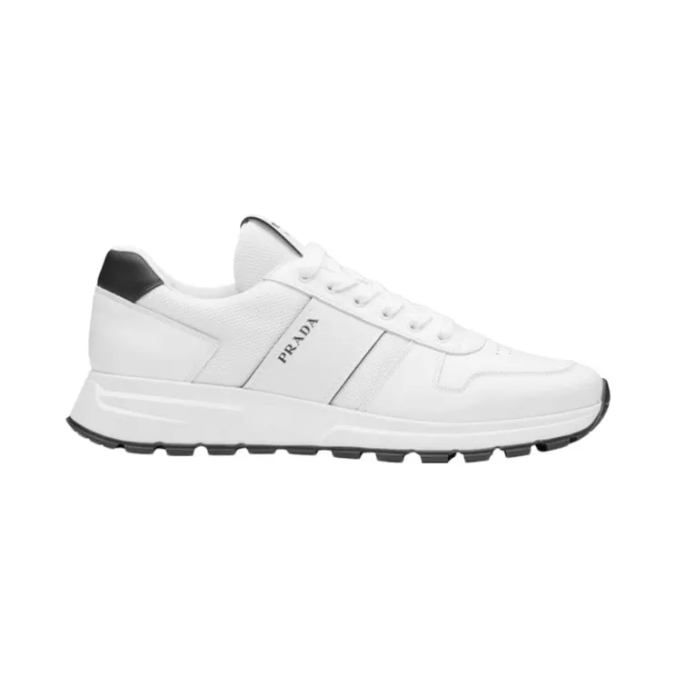Prada Prax 1 Leather Low White Black (4E3571_3L3F_F0964)