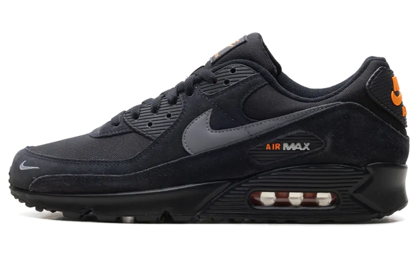 Nike Air Max 90 “Black Metallic Cool Grey Orange” (DO6706-010)