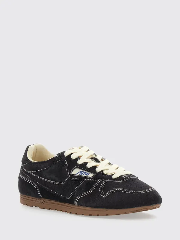 Autry Windspin Low-Top in Pony-Effect Leather Brown (WSLWBN01)