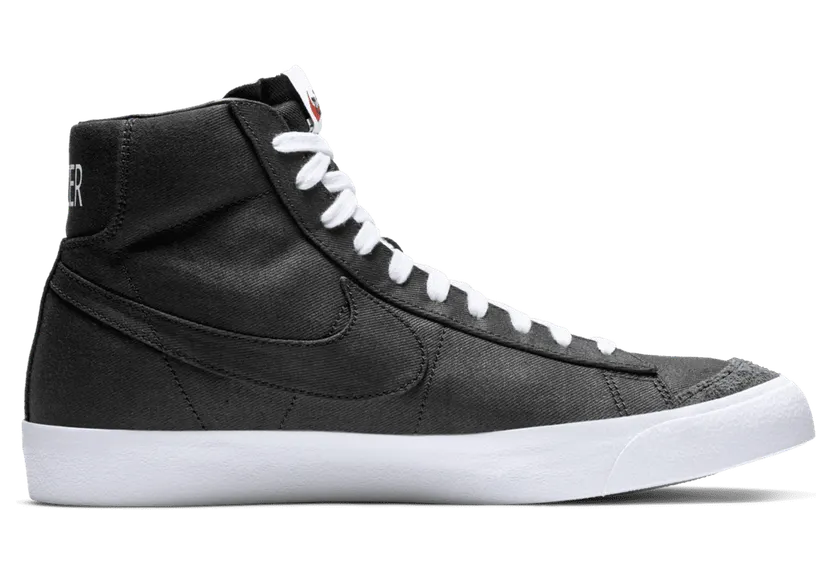 Nike Blazer Mid 77 Canvas Black Black/White (CD8238-001)