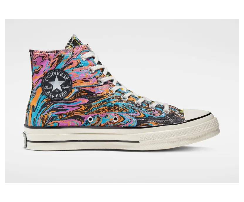 Converse Chuck 70 High ‘Marble’ Egret/Multi/Black (167373C)
