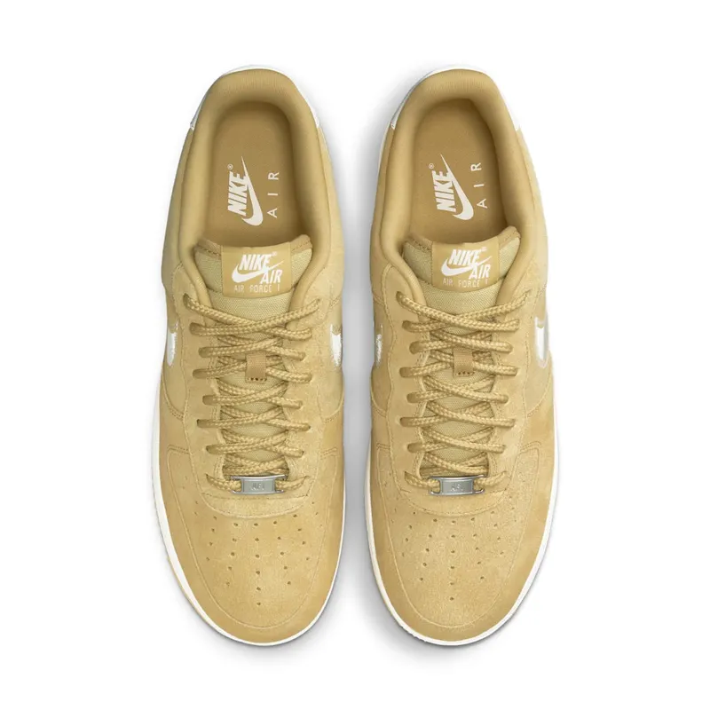 Nike Air Force 1 Low ’07 LV8 “Buff Gold Sail Embroidered Swoosh” (HJ4465-700)