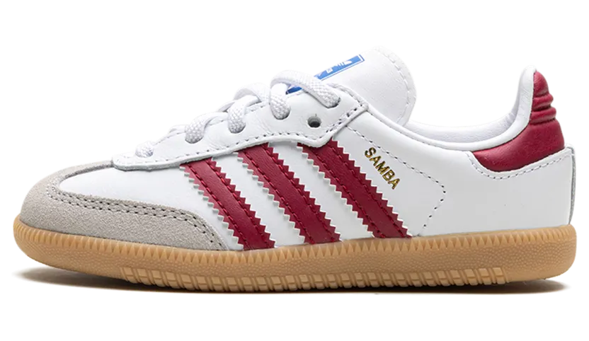 adidas Samba OG Kids Cloud White / Collegiate Burgundy / Gum (IE1336)