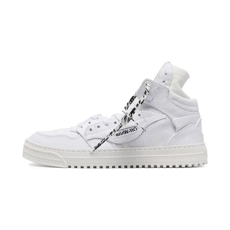 Off-White Off-Court High Top Sneakers White Black (OMIA065R21FAB0010101)