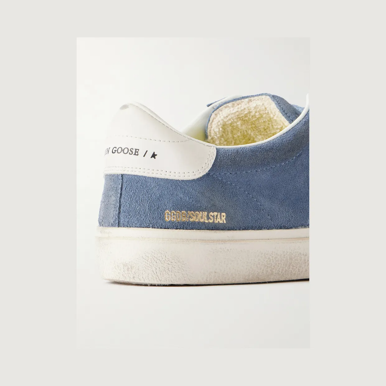Golden Goose Soul Star Leather-Trimmed Suede Sneakers Blue (GMF00464.F008756) (5)