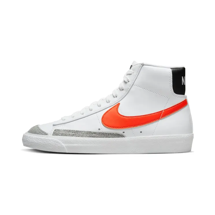 Nike Blazer Mid ’77 Vintage “White / Wolf Grey / Black / Safety Orange” (BQ6806-123)