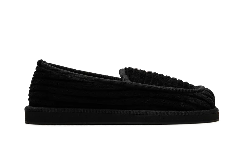 Chrome Hearts Dagger Corduroy Slip On Loafers “Black” (CHRM0065)