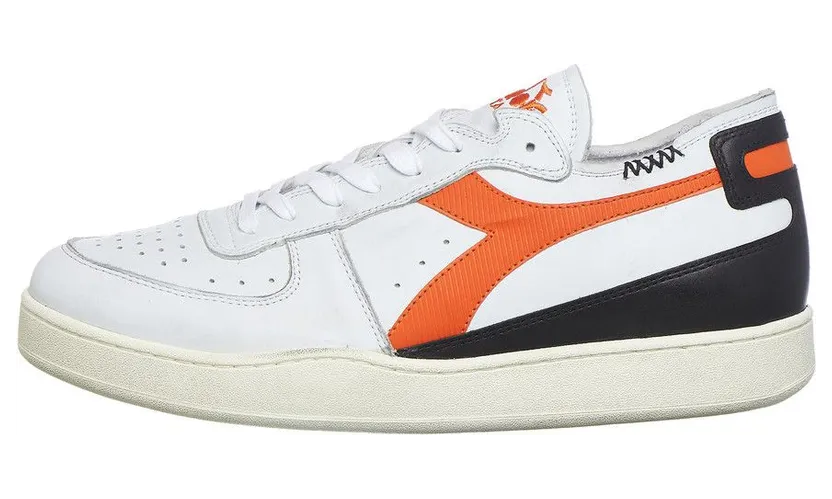 Diadora Mi Basket Row Cut Bianco / Arancio Corteccia (201.176282-C9886)