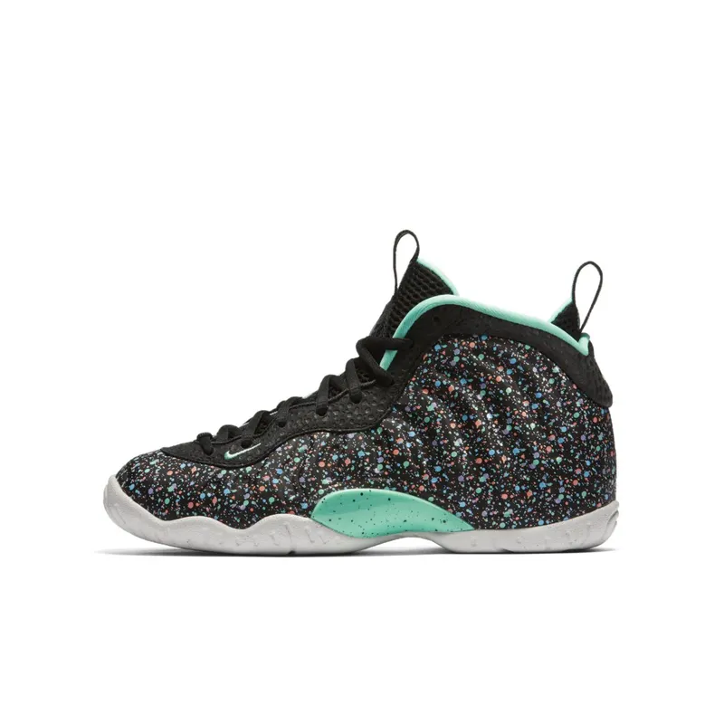 Nike Air Foamposite One Easter 2018 (GS) Black/Green Glow-Lagoon Pulse (846077-004)
