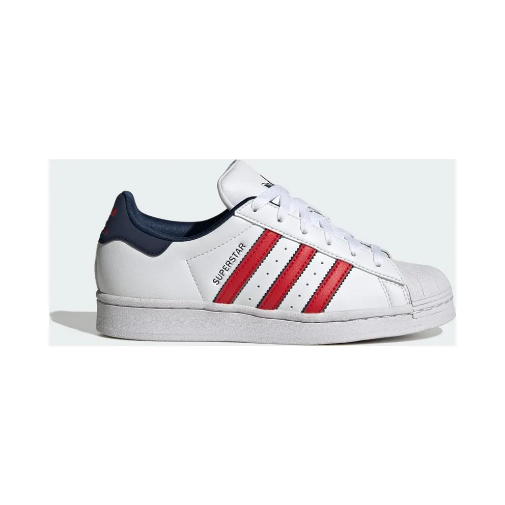 adidas Superstar Kids Schuh Cloud White / Better Scarlet / Night Indigo (IG0249)