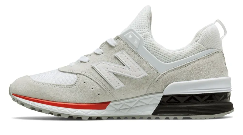 New Balance 574 Sport White Red (MS574AW)