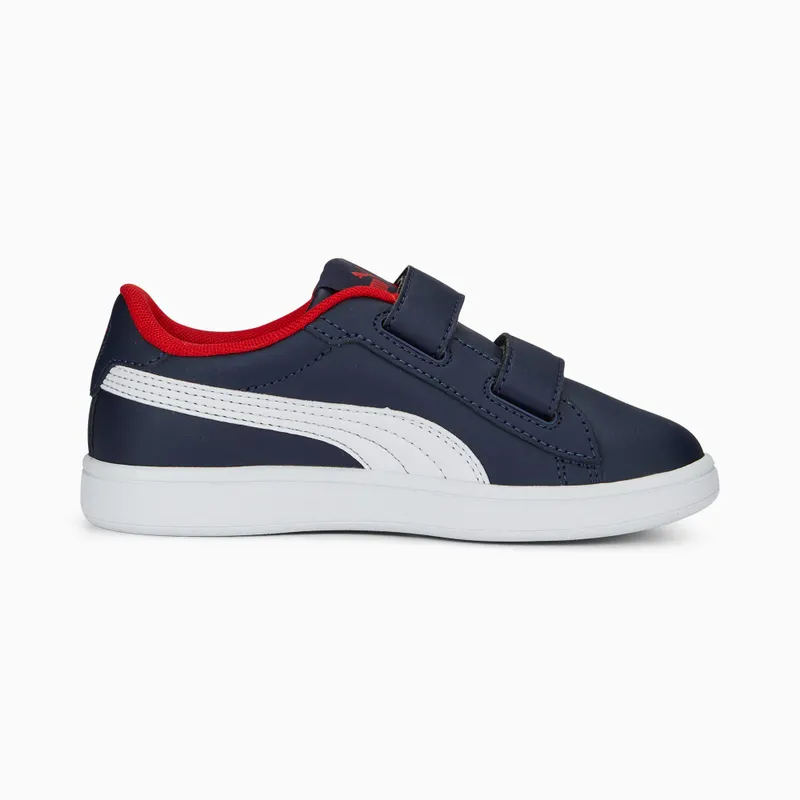 Puma Smash 3.0 Leather V White/Blue/Red (392033-04)